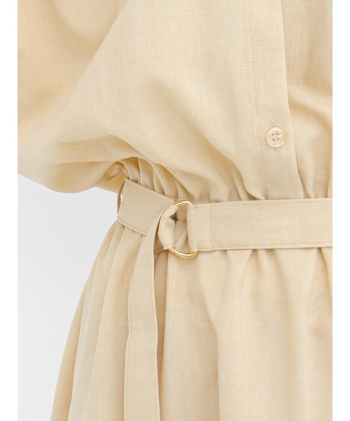 Te chichi（テチチ）の「ウエストベルトシャツワンピース（シャツワンピース・レディース・イエロー/カーキ/モカ・ﾌﾘ-）」の11枚目の写真