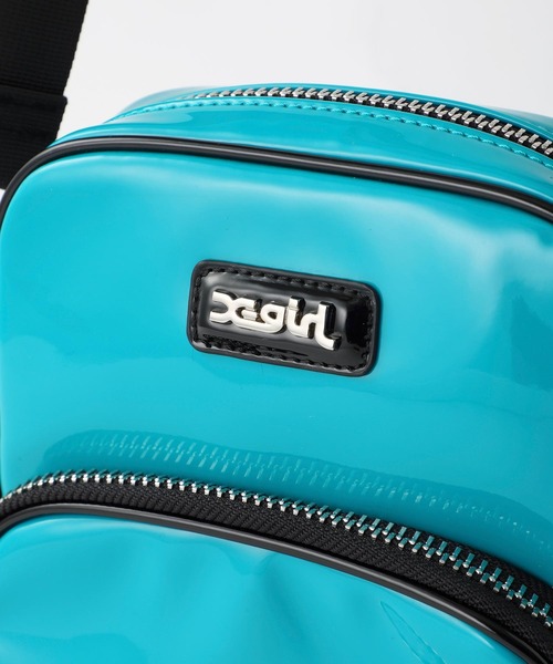 X-girl（エックスガール）の「ENAMEL SHOULDER BAG（ショルダーバッグ・レディース・ブラック/ブルー・ONE SIZE）」の10枚目の写真