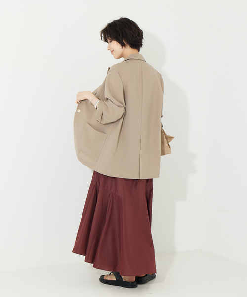 Rouge vif Anna（ルージュヴィフアンナ）の「シングルジャケット（テーラードジャケット・レディース・ブラック/ベージュ・38/36）」の3枚目の写真