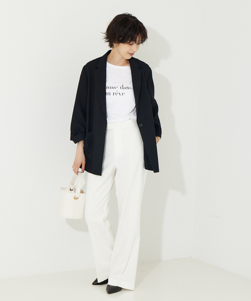 Rouge vif Anna（ルージュヴィフアンナ）の「シングルジャケット（テーラードジャケット・レディース・ブラック/ベージュ・38/36）」の15枚目の写真