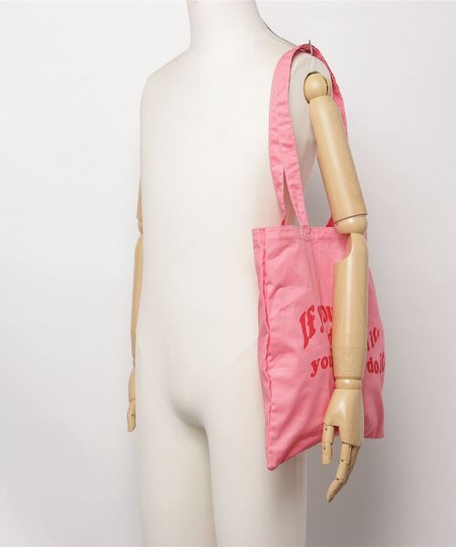 WEGO（ウィゴー）の「WEGO/【一部店舗限定】ロゴペラトート（トートバッグ・レディース・ブルー/ライム/ピンク/ホワイト・FREE）」の20枚目の写真