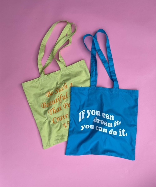 WEGO（ウィゴー）の「WEGO/【一部店舗限定】ロゴペラトート（トートバッグ・レディース・ブルー/ライム/ピンク/ホワイト・FREE）」の17枚目の写真