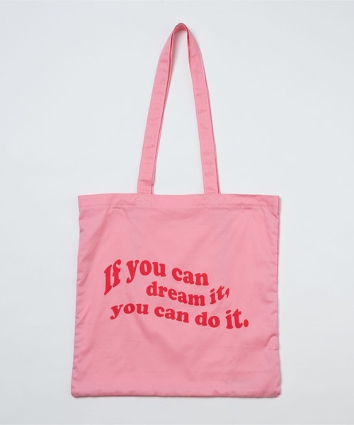 WEGO（ウィゴー）の「WEGO/【一部店舗限定】ロゴペラトート（トートバッグ・レディース・ブルー/ライム/ピンク/ホワイト・FREE）」の10枚目の写真