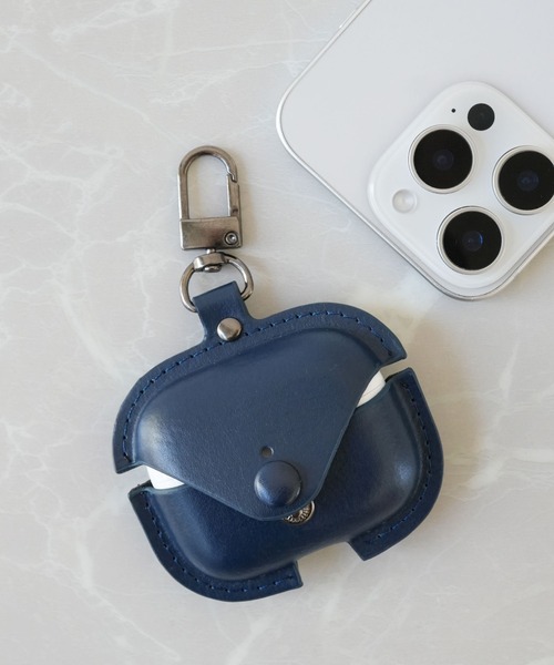 Off-White イヤホンケース Airpods レザー OMNJ014f21LEA001 美品】OFF-WHITE オフホワイト AirPods Pro イヤホンケースの
