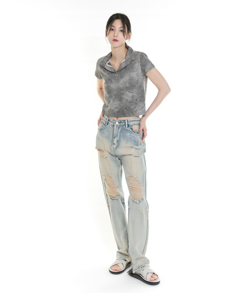 FOLLOWIN（フォロウィン）の「バックルクロスサンダルスリッパ（サンダル・レディース・ブラック/ブラウン/アイボリー・24cm/25cm/26cm/27cm/23㎝）」の4枚目の写真