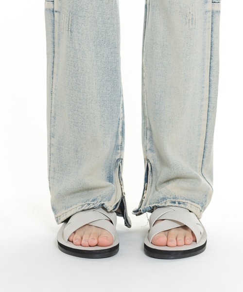 FOLLOWIN（フォロウィン）の「バックルクロスサンダルスリッパ（サンダル・レディース・ブラック/ブラウン/アイボリー・24cm/25cm/26cm/27cm/23㎝）」の17枚目の写真