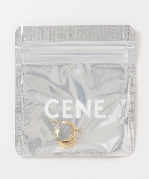CENE（セネ）の「【CENE】セネ/ [ゴールド]ハーフムーンピアス（ピアス（両耳用）・レディース・ゴールド・FREE）」の8枚目の写真