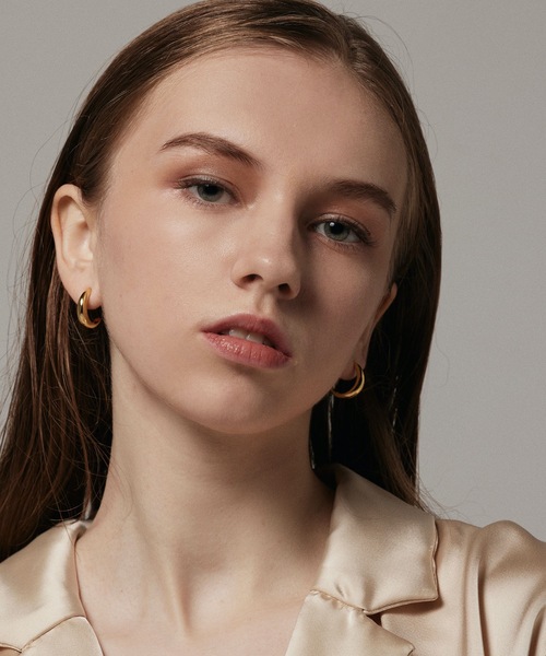 CENE（セネ）の「【CENE】セネ/ [ゴールド]ハーフムーンピアス（ピアス（両耳用）・レディース・ゴールド・FREE）」の6枚目の写真