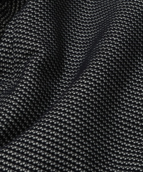 MEN'S BIGI（メンズビギ）の「ハニカムボーダーカットジャケット（テーラードジャケット・メンズ・ホワイト/ネイビー・01/02/03/04）」の9枚目の写真