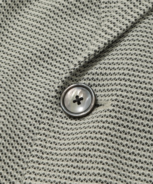 MEN'S BIGI（メンズビギ）の「ハニカムボーダーカットジャケット（テーラードジャケット・メンズ・ホワイト/ネイビー・01/02/03/04）」の17枚目の写真
