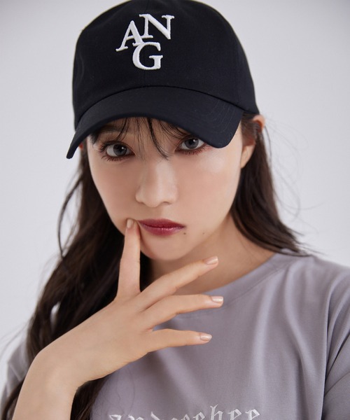 ANDGEEBEE（アンジービー）の「UNISEX フロントロゴキャップ（キャップ・レディース・ブラック×ホワイト・FREE）」の8枚目の写真
