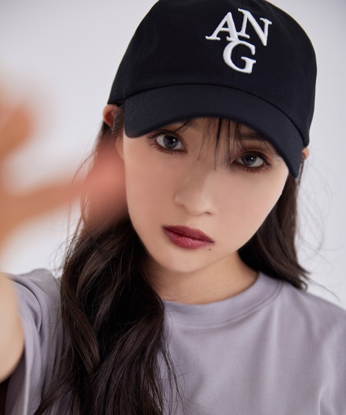 ANDGEEBEE（アンジービー）の「UNISEX フロントロゴキャップ（キャップ・レディース・ブラック×ホワイト・FREE）」の4枚目の写真