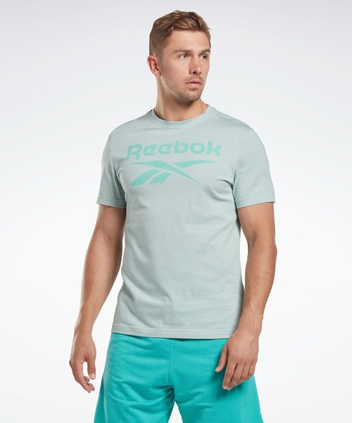 Reebok(リーボック)の「 アイデンティティ ビッグ ロゴ Tシャツ / Identity Big Logo T-Shirt /(Tシャツ/カットソー・メンズ・レッド/ホワイト/ブラック/イエロー/グレー/グリーン・X-LARGE/MEDIUM/X-SMALL/XX-LARGE/LARGE/SMALL/XXX-LARGE)」の3枚目の写真