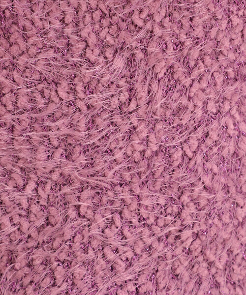 Ray BEAMS(レイビームス)の「Ray BEAMS / フェザー ラメ ハーフスリーブ クルーネック ニット(ニット/セーター・レディース・ライトグレー/パープル系その他2・ONE SIZE)」の21枚目の写真