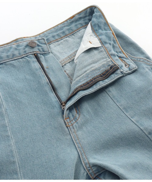 anap mimpi(アナップミンピ)の「センターライン裾スリットデニムパンツ(デニムパンツ・レディース・ブルー・S/M)」の9枚目の写真