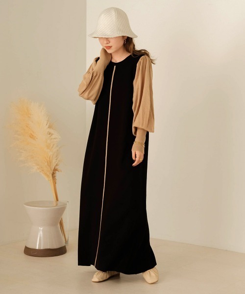 Bab(バブ)の「ニットチューリップハット(ハット・レディース・ブラック/オフホワイト/オレンジ・ONESIZE)」の8枚目の写真