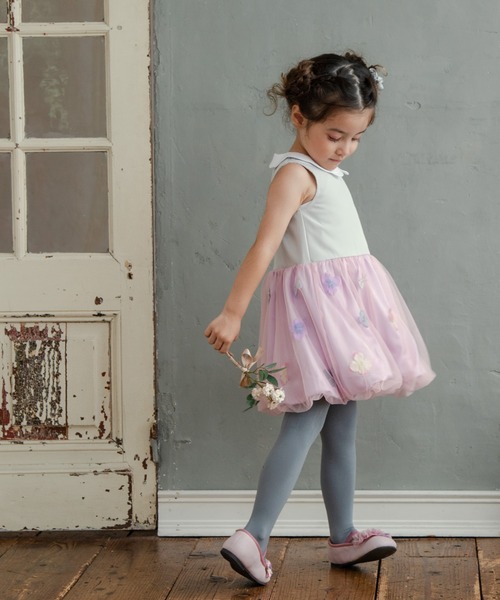 panpantutu（パンパンチュチュ）の「お花とリボンのバルーンワンピ  