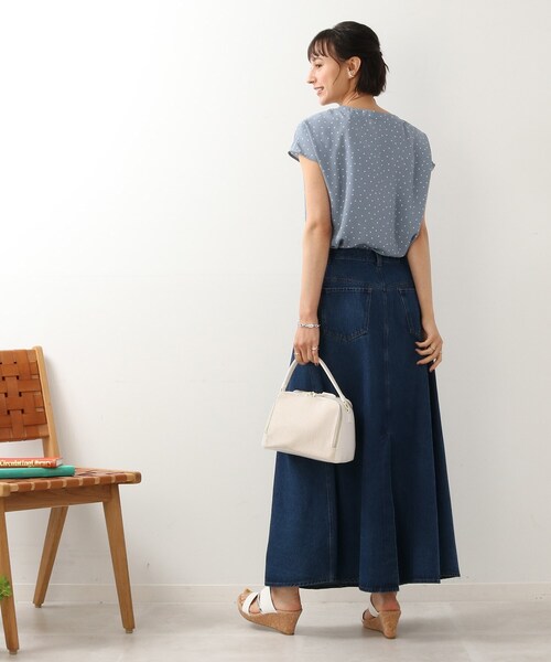 DRESKIP(ドレスキップ)の「◆フロントタック ドット柄ブラウス(シャツ/ブラウス・レディース・ホワイト系3/ブラック系/ブルー系5/パープル系2・02/03)」の15枚目の写真