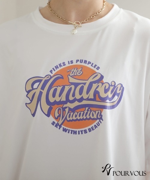 ElegChic(エレグシック)の「BIGロゴTシャツ(Tシャツ/カットソー・レディース・ホワイト/ブラック/ピンク/ホワイト系その他/ブラック系その他/ブラック系その他2・FREE)」の10枚目の写真