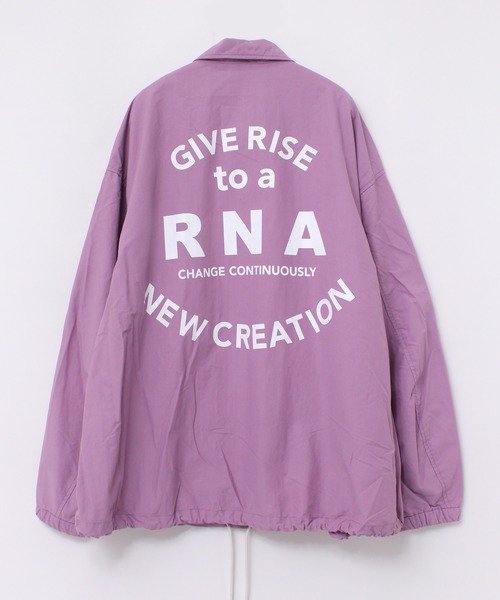 RNA（アールエヌエー）の「J2032 ボリュームコーチジャケット（ミリタリージャケット・レディース・ブラック/ダークブルー/ライトパープル・MEDIUM）」の14枚目の写真