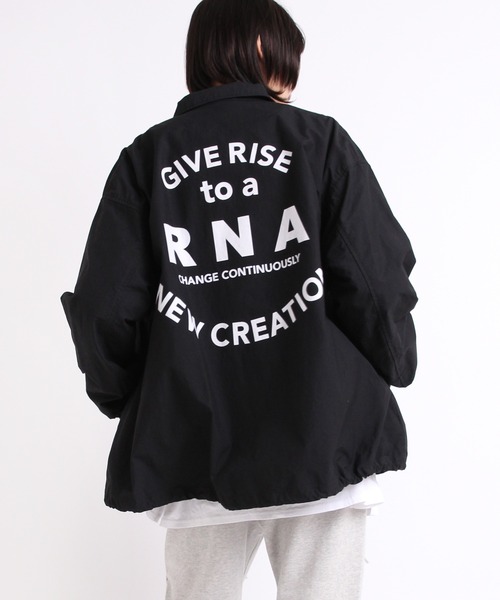 RNA（アールエヌエー）の「J2032 ボリュームコーチジャケット（ミリタリージャケット・レディース・ブラック/ダークブルー/ライトパープル・MEDIUM）」の20枚目の写真