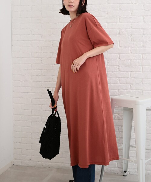 SHOO・LA・RUE（シューラルー）の「◆【SHOO ICE】マキシ丈Tシャツワンピース（ワンピース・レディース・オリーブ/ブラック/ブルー/ピンク系・00）」の19枚目の写真