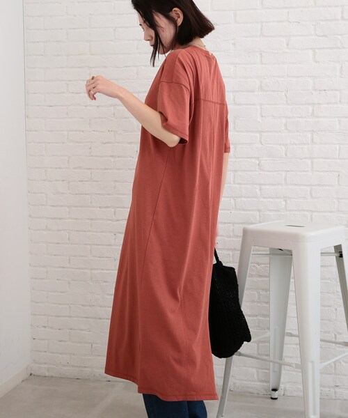 SHOO・LA・RUE（シューラルー）の「◆【SHOO ICE】マキシ丈Tシャツワンピース（ワンピース・レディース・オリーブ/ブラック/ブルー/ピンク系・00）」の11枚目の写真