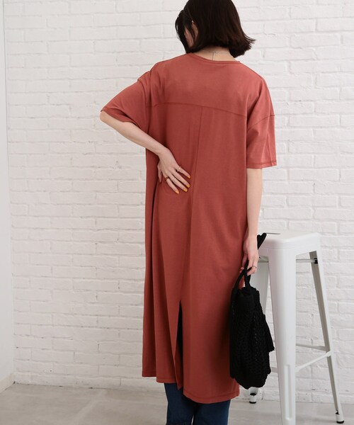 SHOO・LA・RUE（シューラルー）の「◆【SHOO ICE】マキシ丈Tシャツワンピース（ワンピース・レディース・オリーブ/ブラック/ブルー/ピンク系・00）」の7枚目の写真