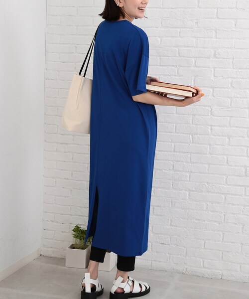 SHOO・LA・RUE（シューラルー）の「◆【SHOO ICE】マキシ丈Tシャツワンピース（ワンピース・レディース・オリーブ/ブラック/ブルー/ピンク系・00）」の12枚目の写真