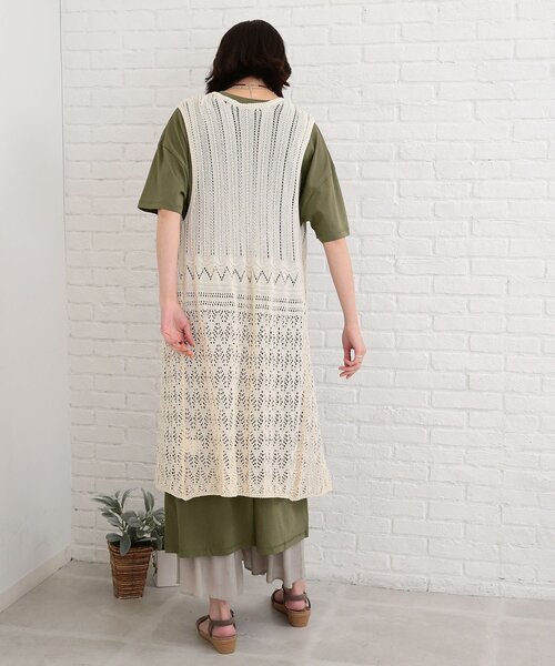 SHOO・LA・RUE（シューラルー）の「◆【SHOO ICE】マキシ丈Tシャツワンピース（ワンピース・レディース・オリーブ/ブラック/ブルー/ピンク系・00）」の9枚目の写真