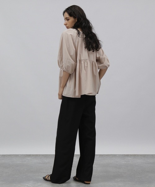 LAKOLE（ラコレ）の「ハイウエストタックワイドパンツ / 353983（その他パンツ・レディース・ブラック/ピンク/アイボリー・SMALL/MEDIUM）」の9枚目の写真