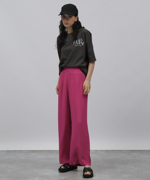 LAKOLE（ラコレ）の「ハイウエストタックワイドパンツ / 353983（その他パンツ・レディース・ブラック/ピンク/アイボリー・SMALL/MEDIUM）」の22枚目の写真