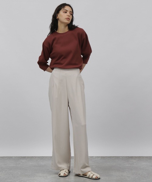 LAKOLE（ラコレ）の「ハイウエストタックワイドパンツ / 353983（その他パンツ・レディース・ブラック/ピンク/アイボリー・SMALL/MEDIUM）」の17枚目の写真