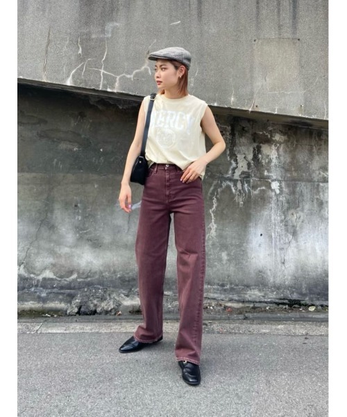 MOUSSY（マウジー）の「GLEN CHECK HUNTING キャップ（ハンチング/ベレー帽・レディース・ベージュ系その他・FREE）」の14枚目の写真