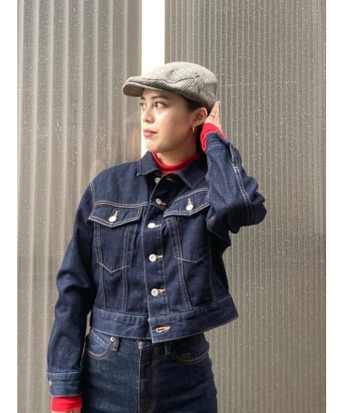 MOUSSY（マウジー）の「GLEN CHECK HUNTING キャップ（ハンチング/ベレー帽・レディース・ベージュ系その他・FREE）」の19枚目の写真