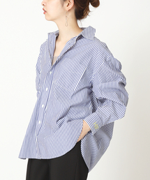 B.C STOCK | ストライプオーバーシャツ*(シャツ/ブラウス)