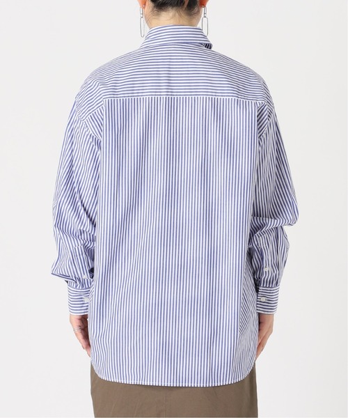 B.C STOCK（ベーセーストック）の「ストライプオーバーシャツ（シャツ/ブラウス・レディース・パープル/グリーン/ブルー・FREE）」の19枚目の写真