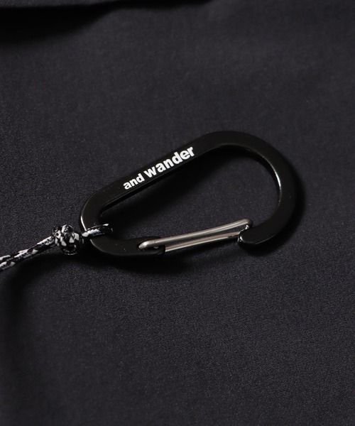 and wander（アンドワンダー）の「and wander/アンドワンダー Light W Cloth Pullover Shirt プルオーバースタンドカラーシャツ（シャツ/ブラウス・メンズ・ブラック・M/L/XL）」の8枚目の写真