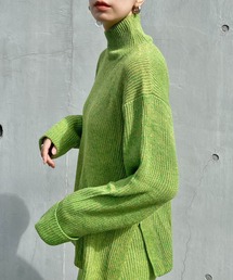 y/m by RIKA | バルキーミックスハイネックトップス(ニット/セーター)