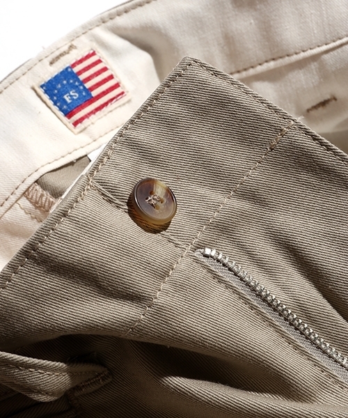 FREAK'S AMERICA(フリークスアメリカ)の「ワイドパンツ MADE IN USA(チノパンツ・メンズ・ホワイト/ベージュ/ネイビー・MEDIUM/LARGE)」の20枚目の写真