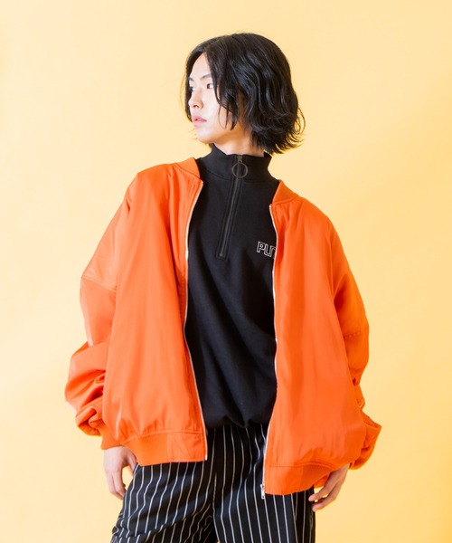 PUNYUS(プニュズ)の「スーパービッグMA-1(MA-1・レディース・オレンジ/ブラック/カーキ・2/3/4)」の11枚目の写真