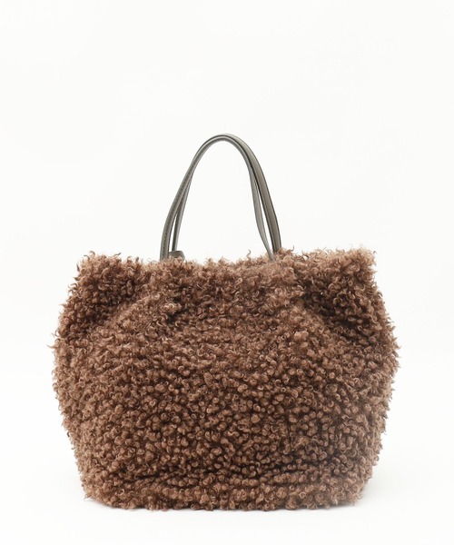 COOCO（クーコ）の「クルクルエコファー２ＷＡＹトートバッグ（トートバッグ・レディース・オフホワイト/ピンクベージュ/ブルーグリーン/ブラウン/グレー・9）」の17枚目の写真