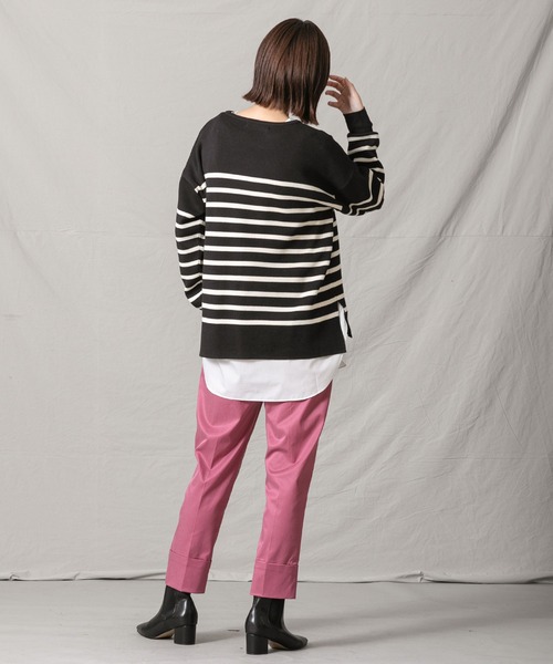 Gready Brilliant（グレディブリリアン）の「スムース切替ドッキングプルオーバー（Tシャツ/カットソー・レディース・ホワイト系・38）」の3枚目の写真