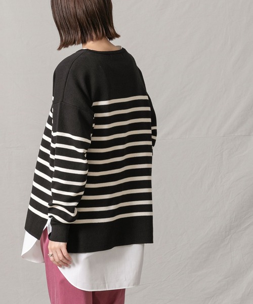 Gready Brilliant（グレディブリリアン）の「スムース切替ドッキングプルオーバー（Tシャツ/カットソー・レディース・ホワイト系・38）」の6枚目の写真