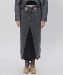 musubore | クラックハトメデニムスカート(デニムスカート)