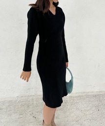 Lamoa | Lamoa/ボリュームスリーブ ニット ワンピース(ワンピース)