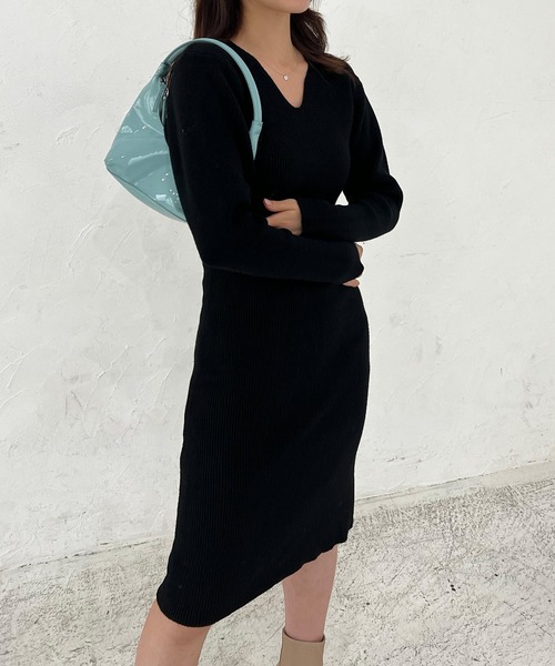 Lamoa(ラモア)の「Lamoa/ボリュームスリーブ ニット ワンピース(ワンピース・レディース・ホワイト/レッド/ブラック・FREE)」の18枚目の写真