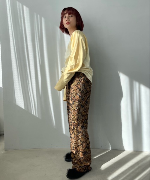 SANSeLF（サンセルフ）の「デザインラグラントップス【SANSeLF】sanw22a072（Tシャツ/カットソー・レディース・ネイビー/ベージュ・FREE）」の3枚目の写真