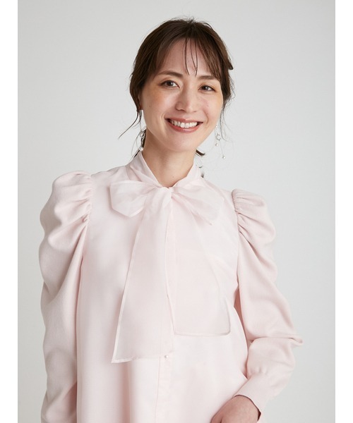 CELFORD（セルフォード）の「ニットコンビオーガンジーブラウス