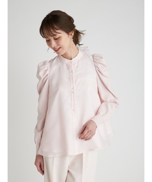 CELFORD（セルフォード）の「ニットコンビオーガンジーブラウス